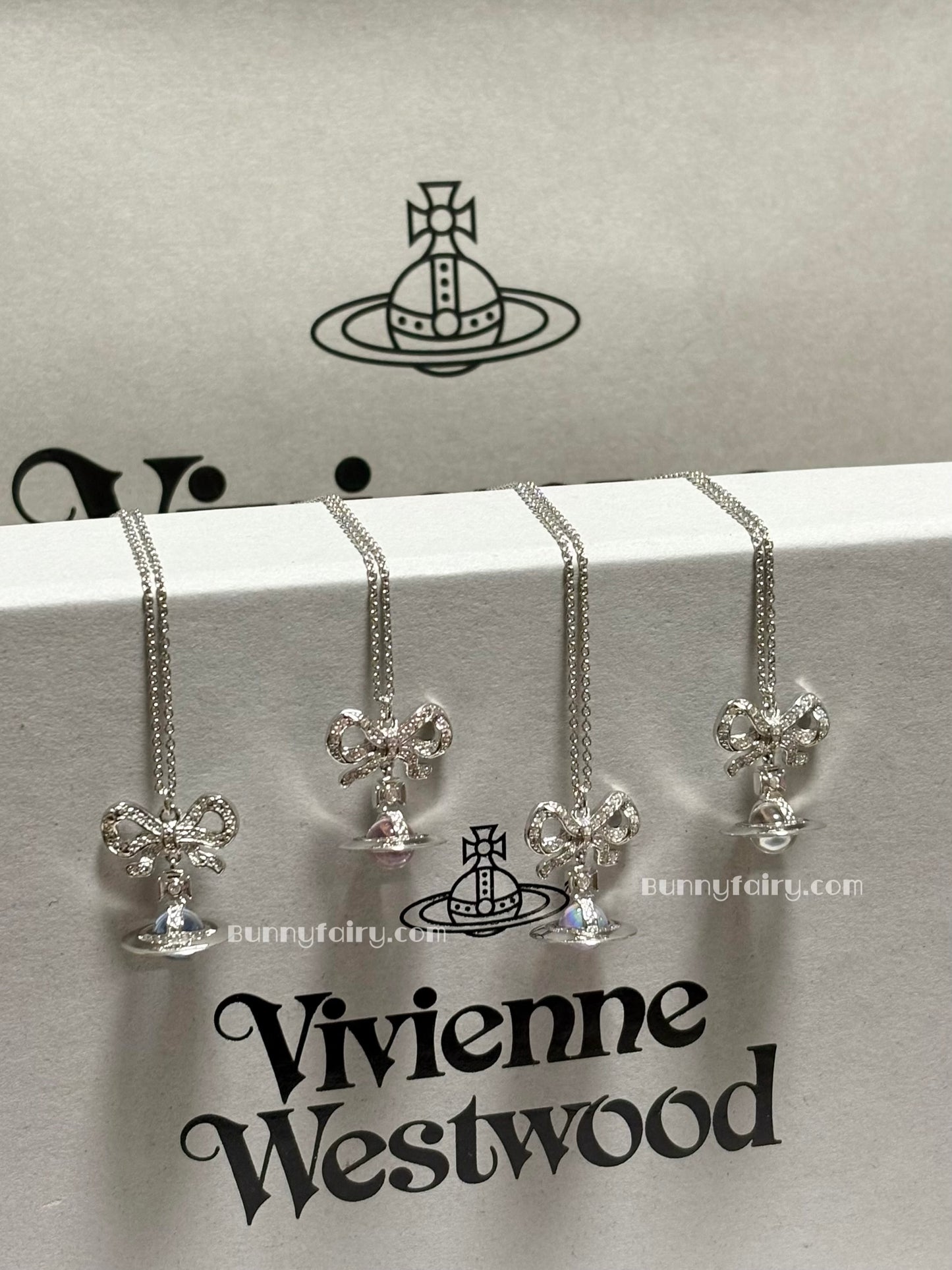 [預購] 925純銀 Vivienne Westwood Octavie Necklace 蝴蝶結Orb項鍊