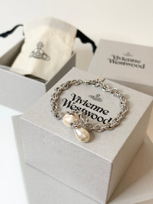 [現貨] Vivienne Westwood 珍珠別針手鍊