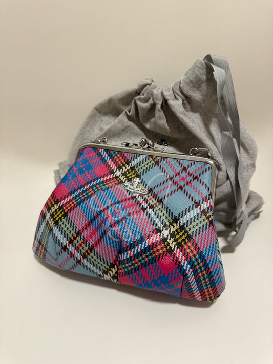 [現貨] Vivienne Westwood 格紋口金包