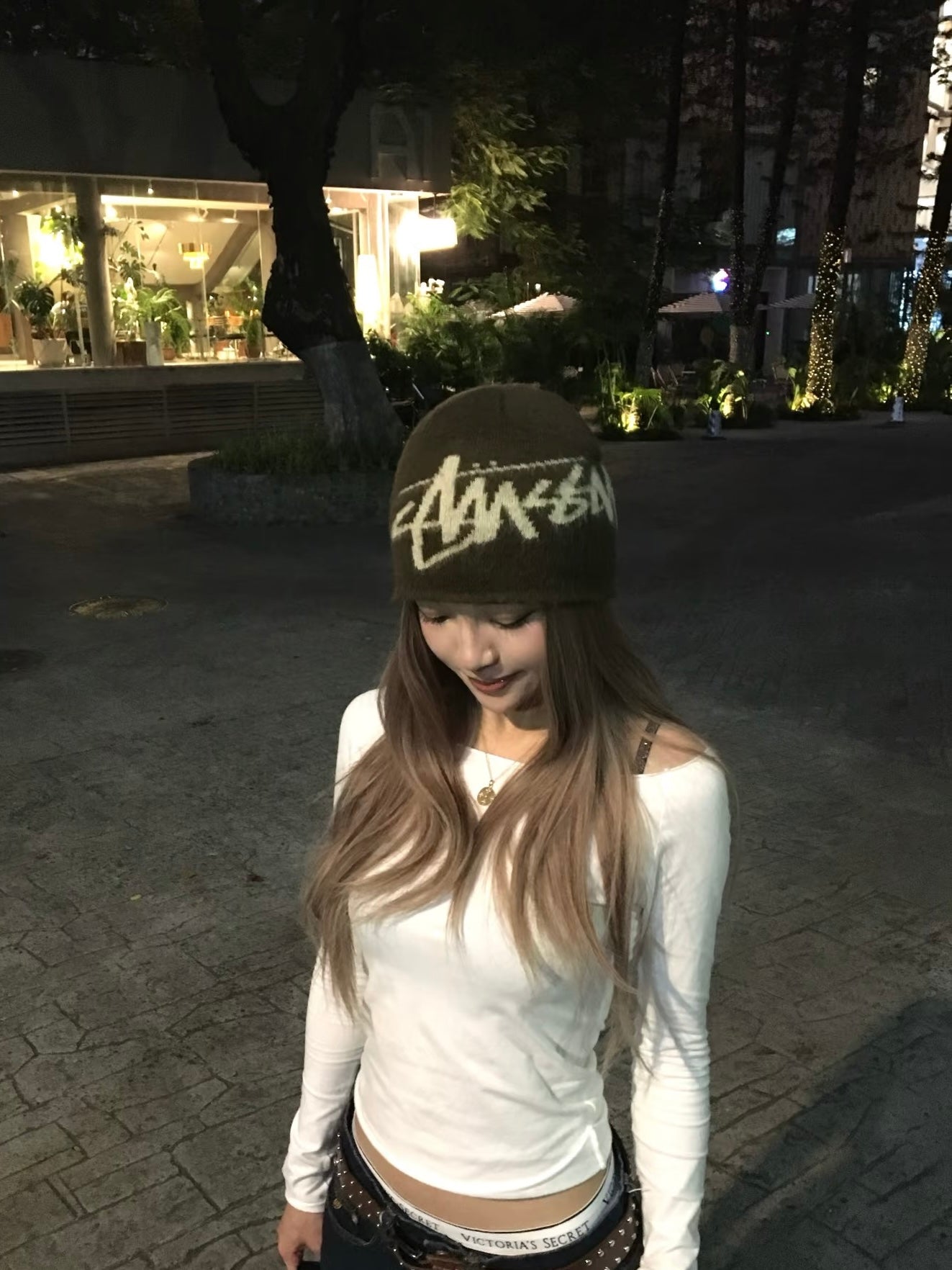 [現貨] Stussy BRUSHED OUT STOCK SKULLCAP 棕色毛帽