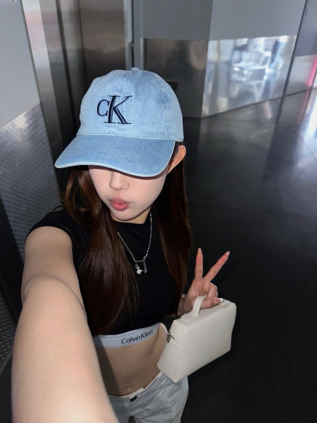 [現貨] Calvin Klein CK牛仔刺繡帽子