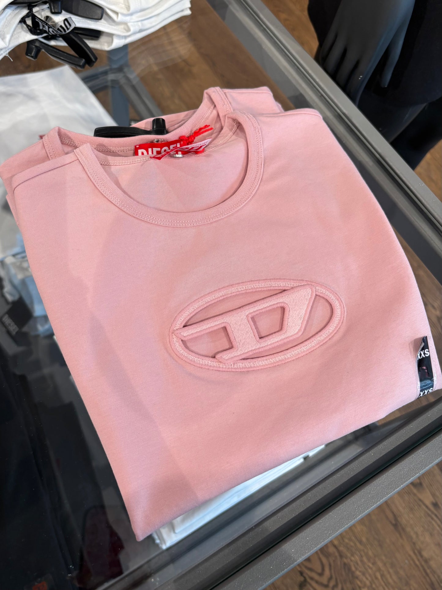 [現貨] Diesel 鏤空短袖粉色M