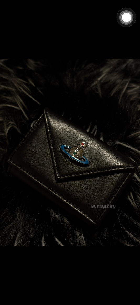 [現貨] Vivienne Westwood 彩標小羊皮信封短夾