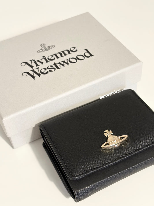 [預購] Vivienne Westwood 十字紋金標錢包