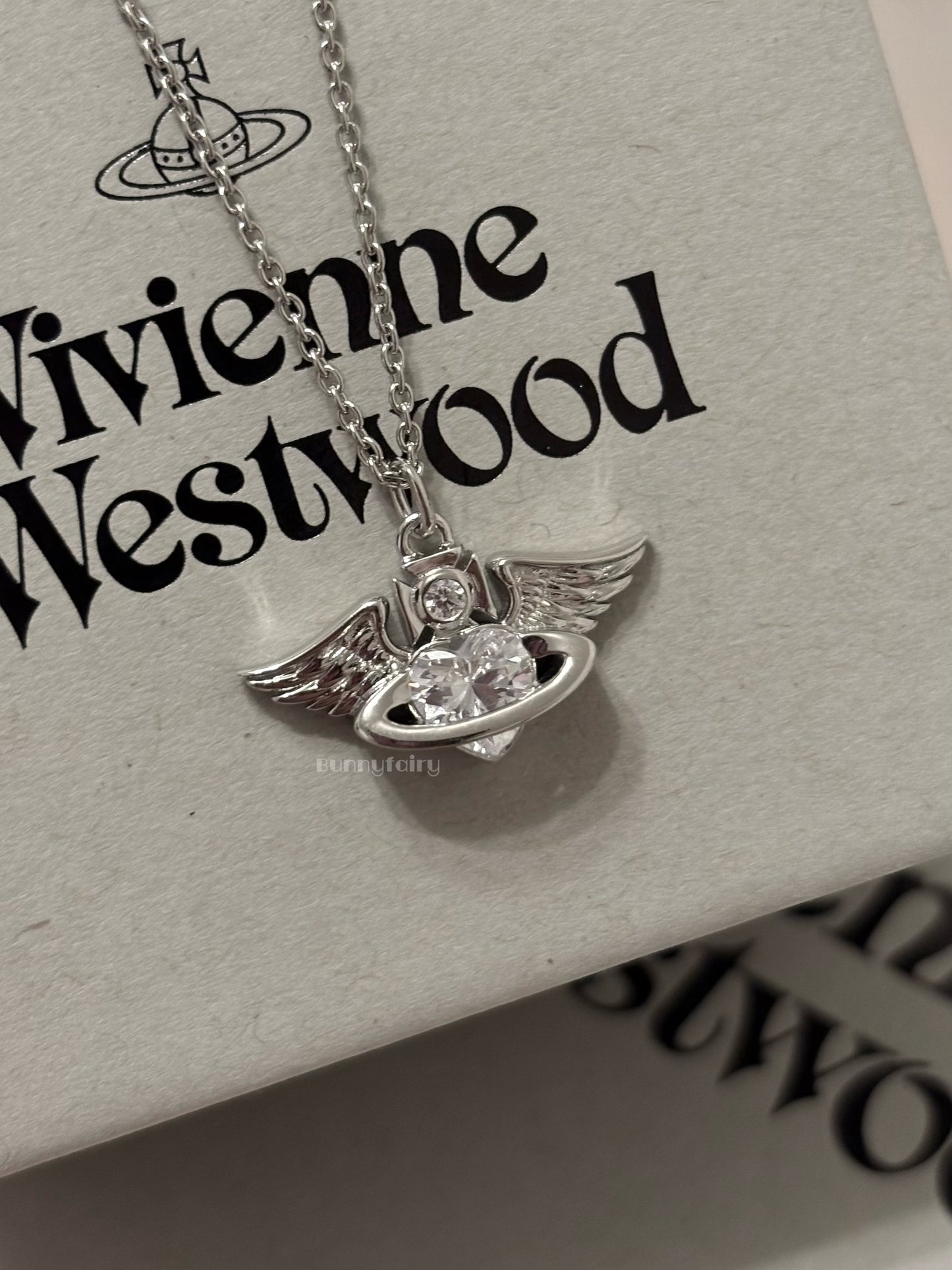 [最新上架預購] Vivienne Westwood 925純銀 Galena 愛心翅膀項鍊