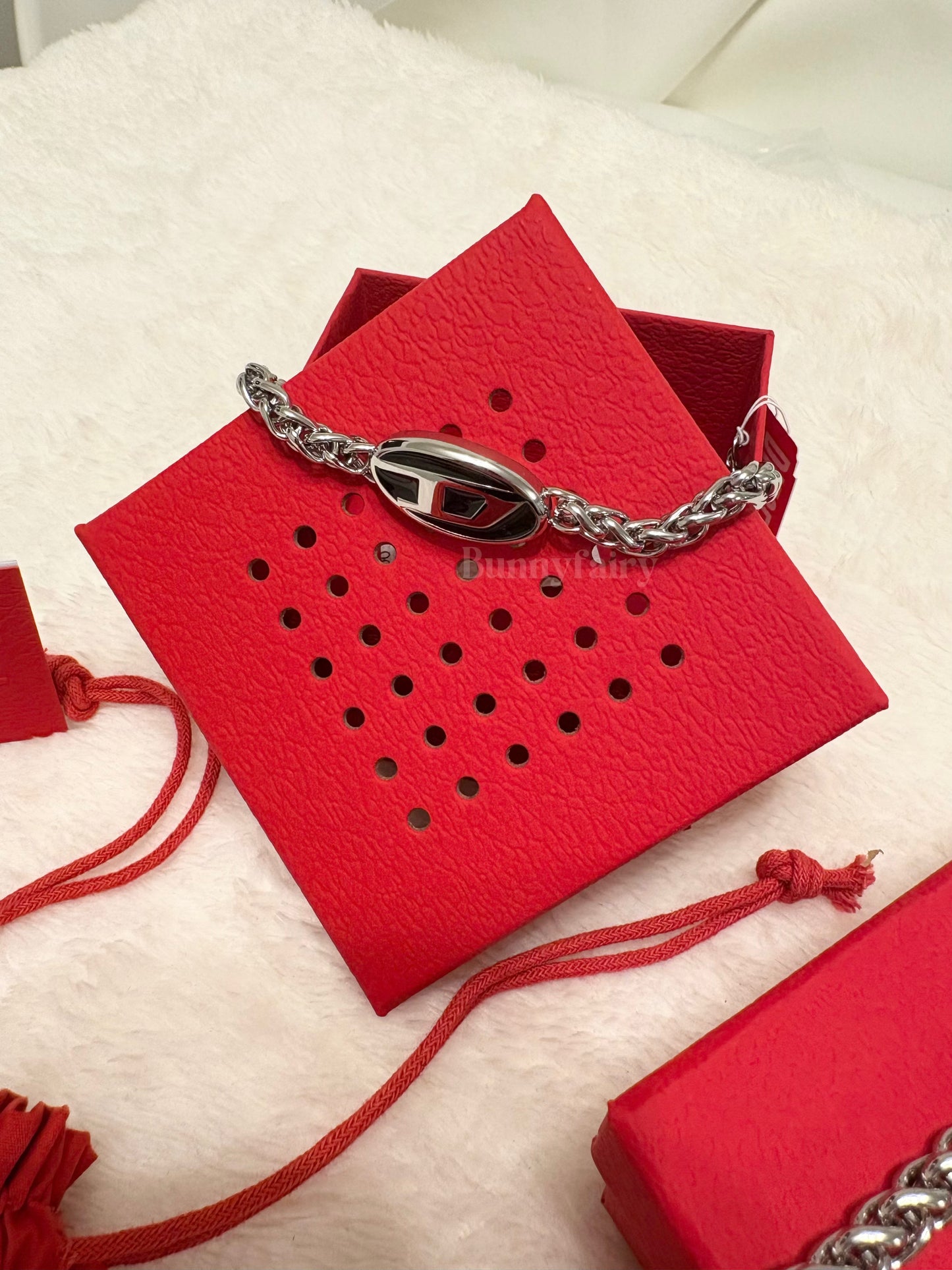 [預購] Diesel 黑色搪瓷項鍊/手鍊