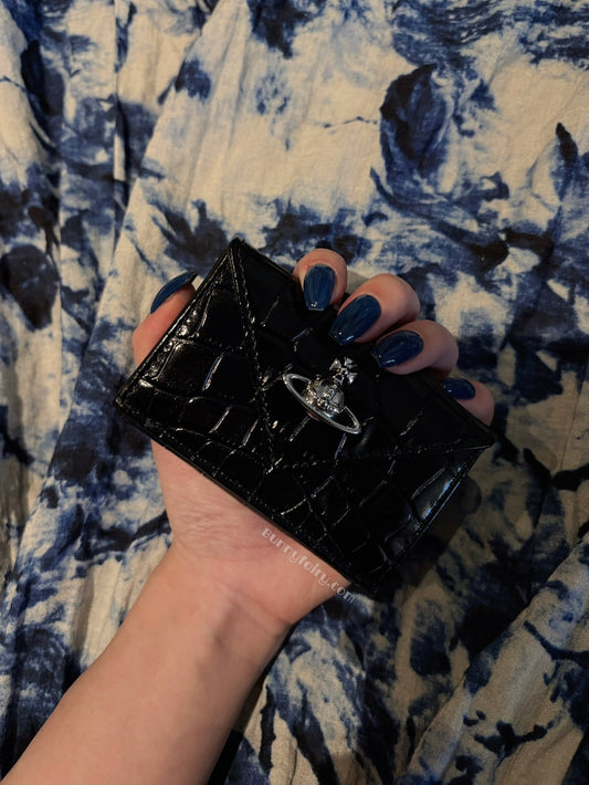 [新版本預購] Vivienne Westwood Envelope Wallet 鱷魚紋信封三折短夾/錢包