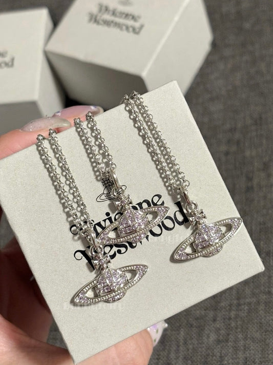 [現貨！SS26限定]Vivienne Westwood Mini bas紫鑽項鍊