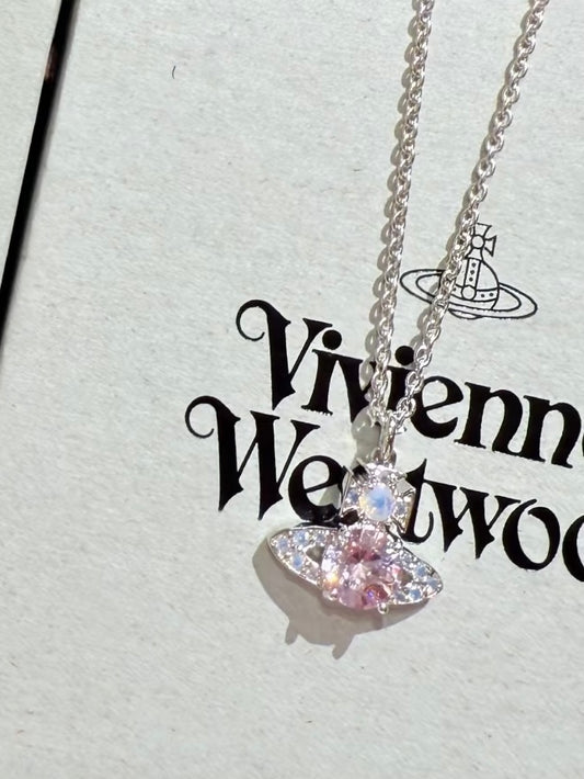 [現貨] Vivienne Westwood Ismene粉色項鍊