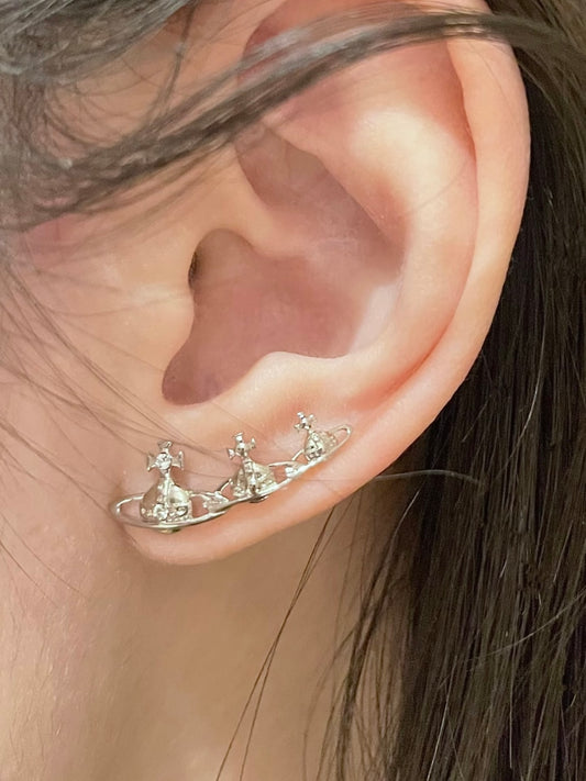 [預購] Vivienne Westwood Candy Earrings 三連土星耳環
