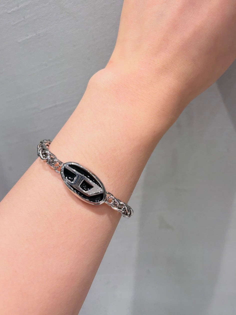 [預購] Diesel 黑色搪瓷項鍊/手鍊