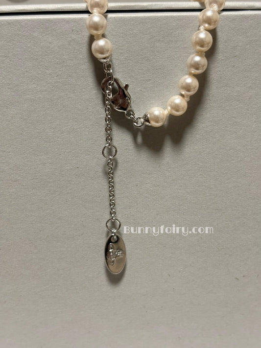 [預購] Vivienne Westwood Olympia Pearl Choker 夾心土星珍珠項鍊