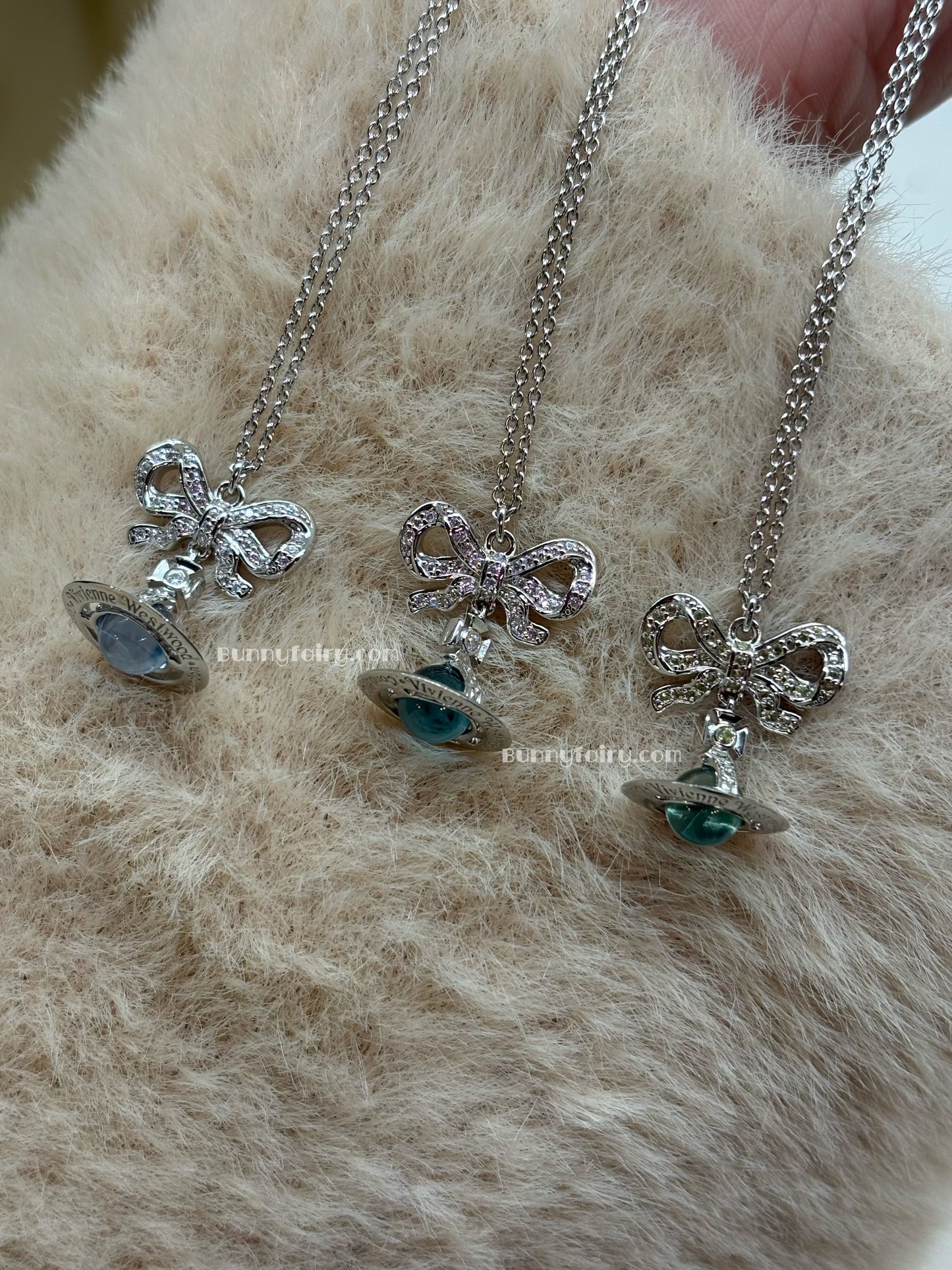 [預購] 925純銀 Vivienne Westwood Octavie Necklace 蝴蝶結Orb項鍊