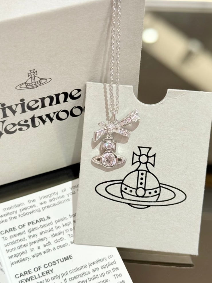 [新款預購] Vivienne Westwood Angelique 925純銀項鍊