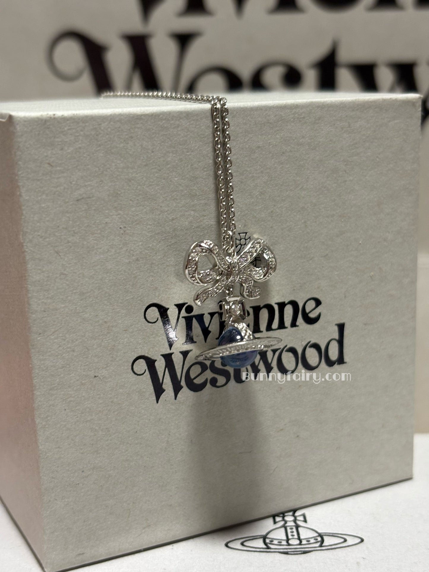 [預購] 925純銀 Vivienne Westwood Octavie Necklace 蝴蝶結Orb項鍊