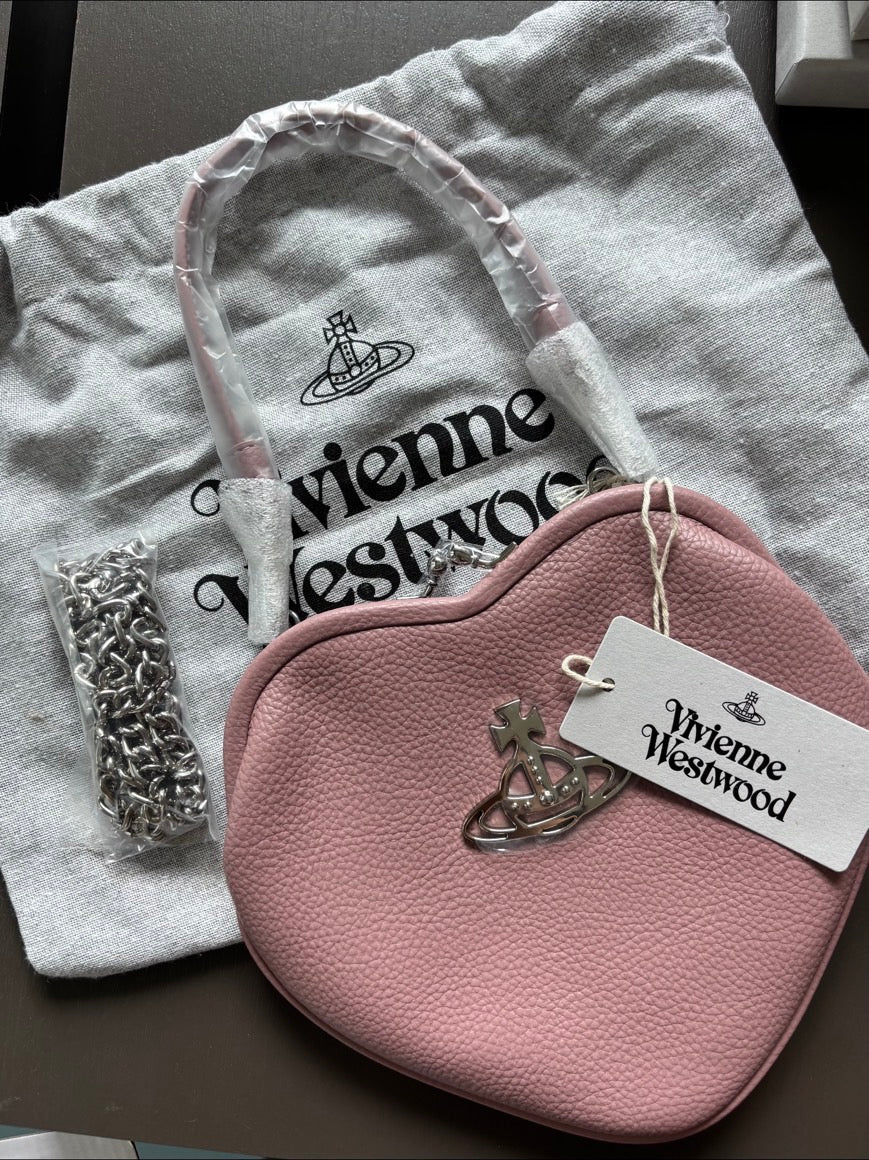 [現貨] Vivienne Westwood 粉色愛心包