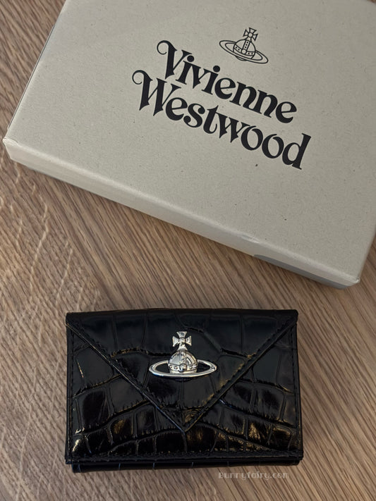 [新版本預購] Vivienne Westwood Envelope Wallet 鱷魚紋信封三折短夾/錢包
