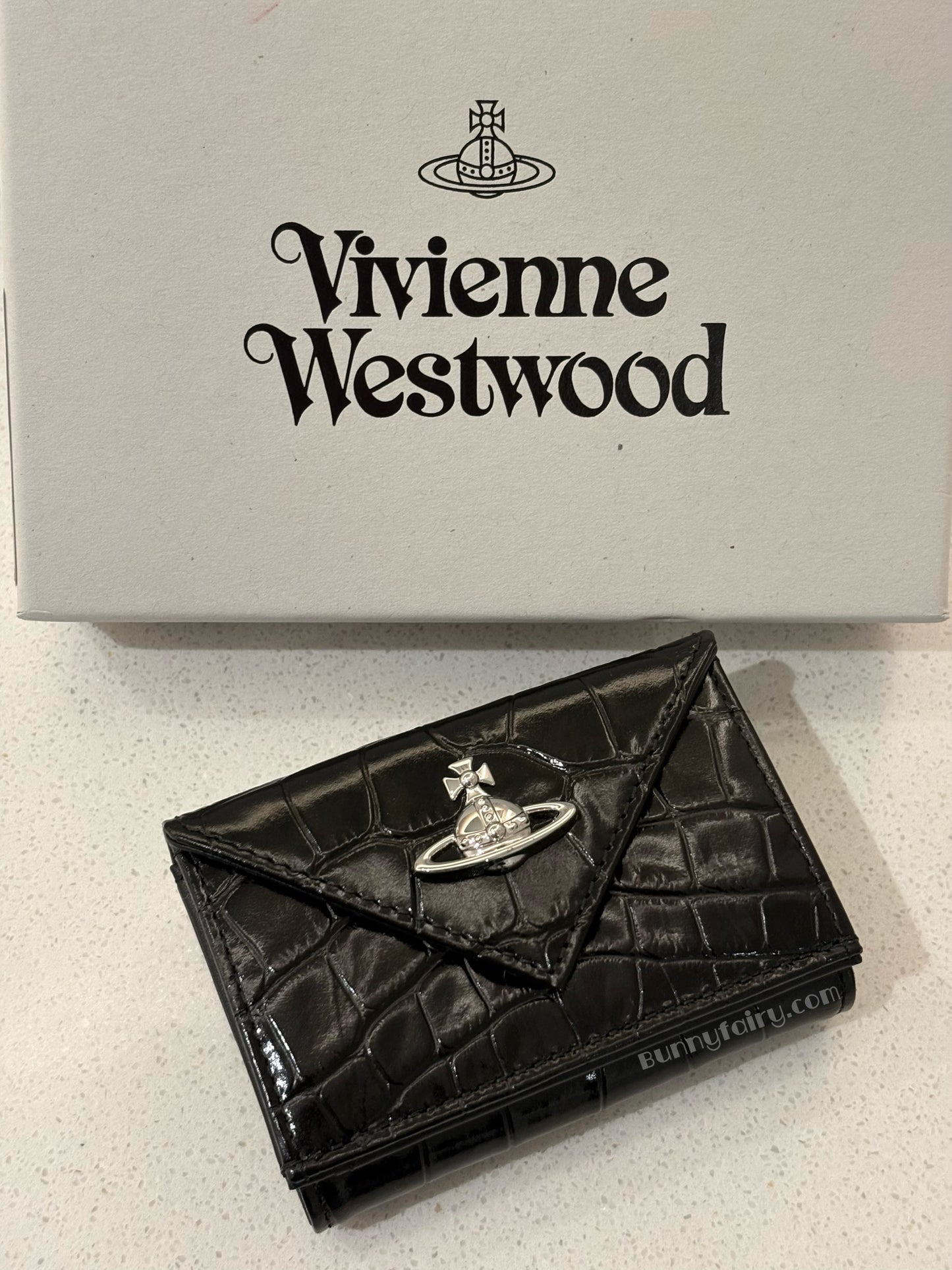 [新版本預購] Vivienne Westwood Envelope Wallet 鱷魚紋信封三折短夾/錢包