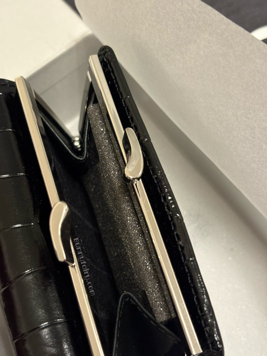 [新版本預購] Vivienne Westwood Small Frame Wallet 鱷魚紋口金三折短夾/錢包
