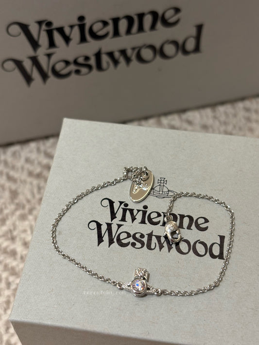 [預購] Vivienne Westwood London Bracelet 迷你單鑽手鍊 疊戴必備!!