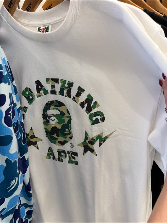 [10月日本連線現貨] BAPE abc camo big ape head 綠色迷彩 白色M