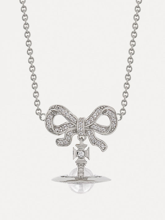 [預購] Vivienne Westwood Octavie Choker 蝴蝶結Orb項鍊(短)