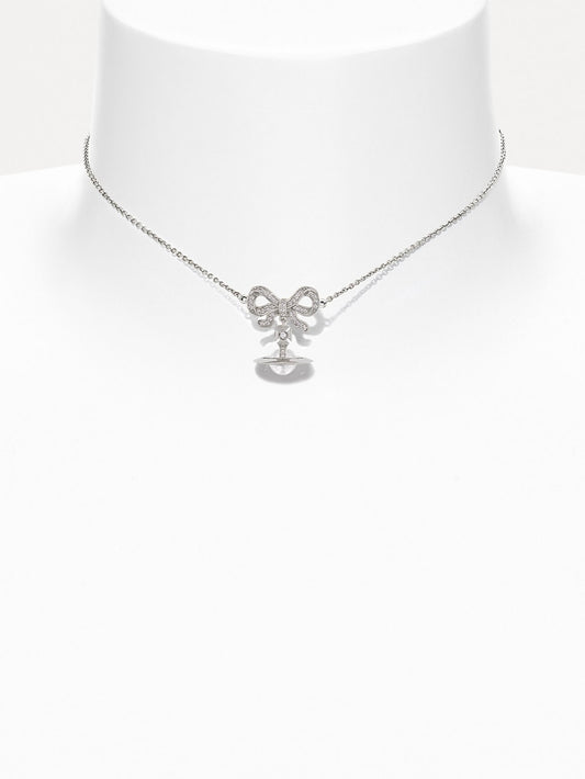 [預購] Vivienne Westwood Octavie Choker 蝴蝶結Orb項鍊(短)