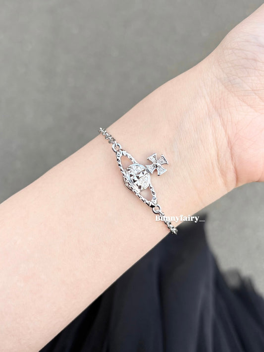 [現貨]Vivienne Westwood Mayfair 浮雕手鍊