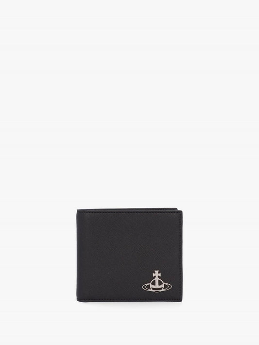 [預購] Vivienne Westwood 銀標黑色短夾