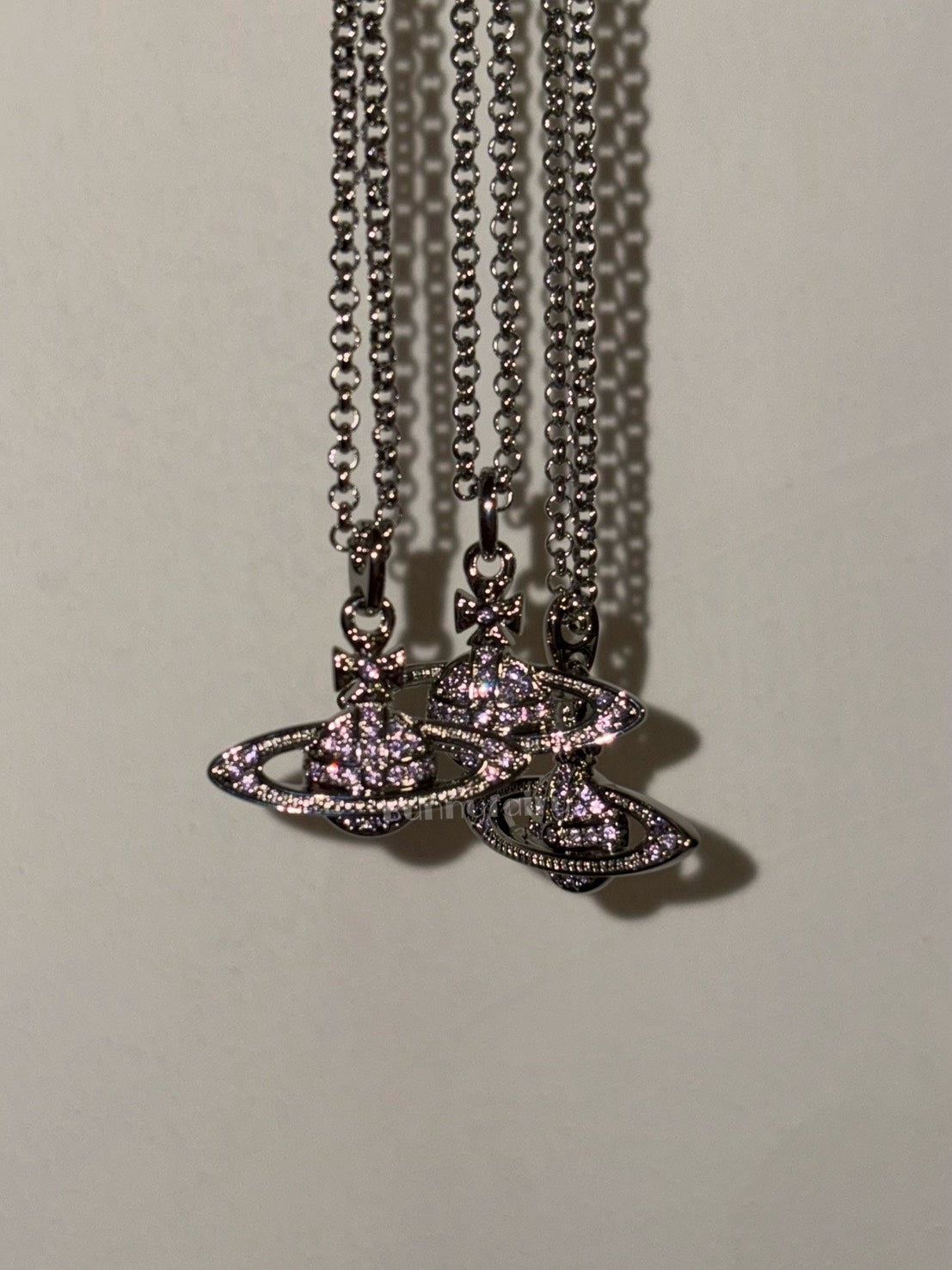 [SS26限定預購]Vivienne Westwood Mini bas紫鑽項鍊