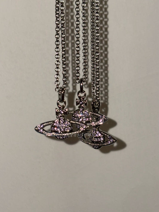 [SS26限定預購]Vivienne Westwood Mini bas紫鑽項鍊