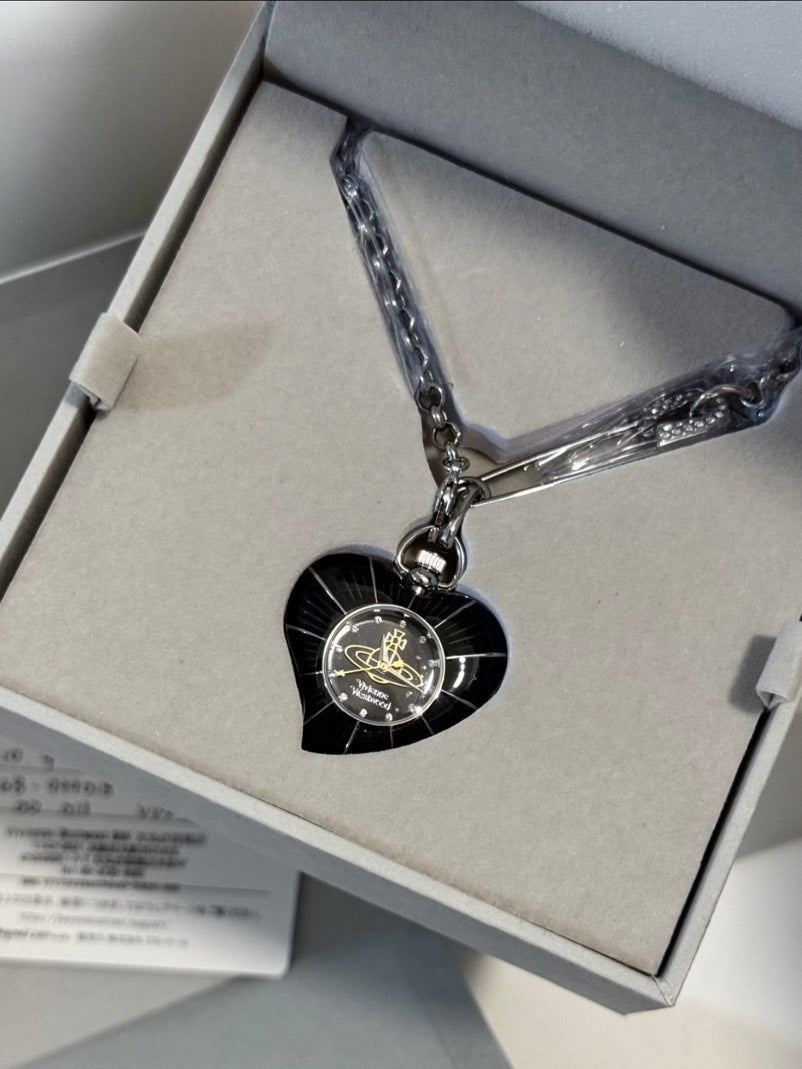 [預購]Vivienne Westwood 愛心懷錶項鍊