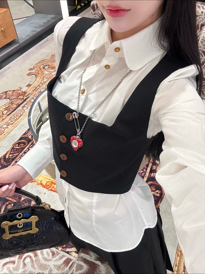 [預購]Vivienne Westwood 愛心懷錶項鍊