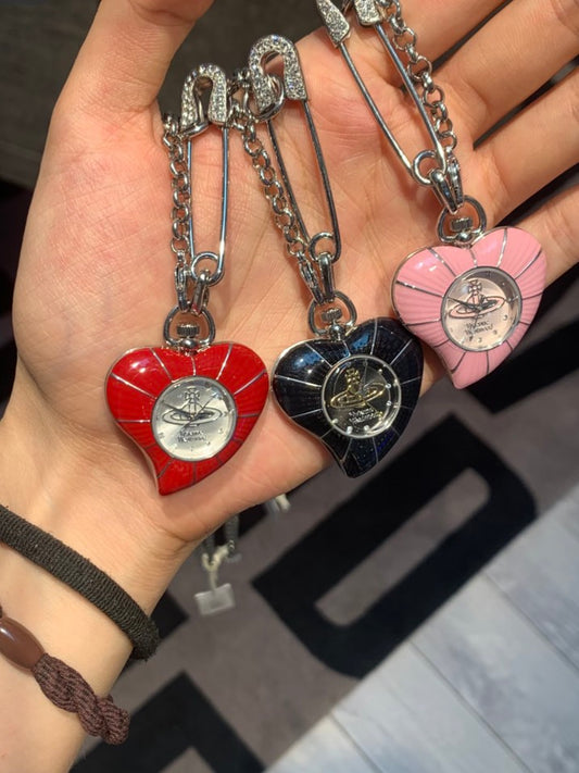 [預購]Vivienne Westwood 愛心懷錶項鍊