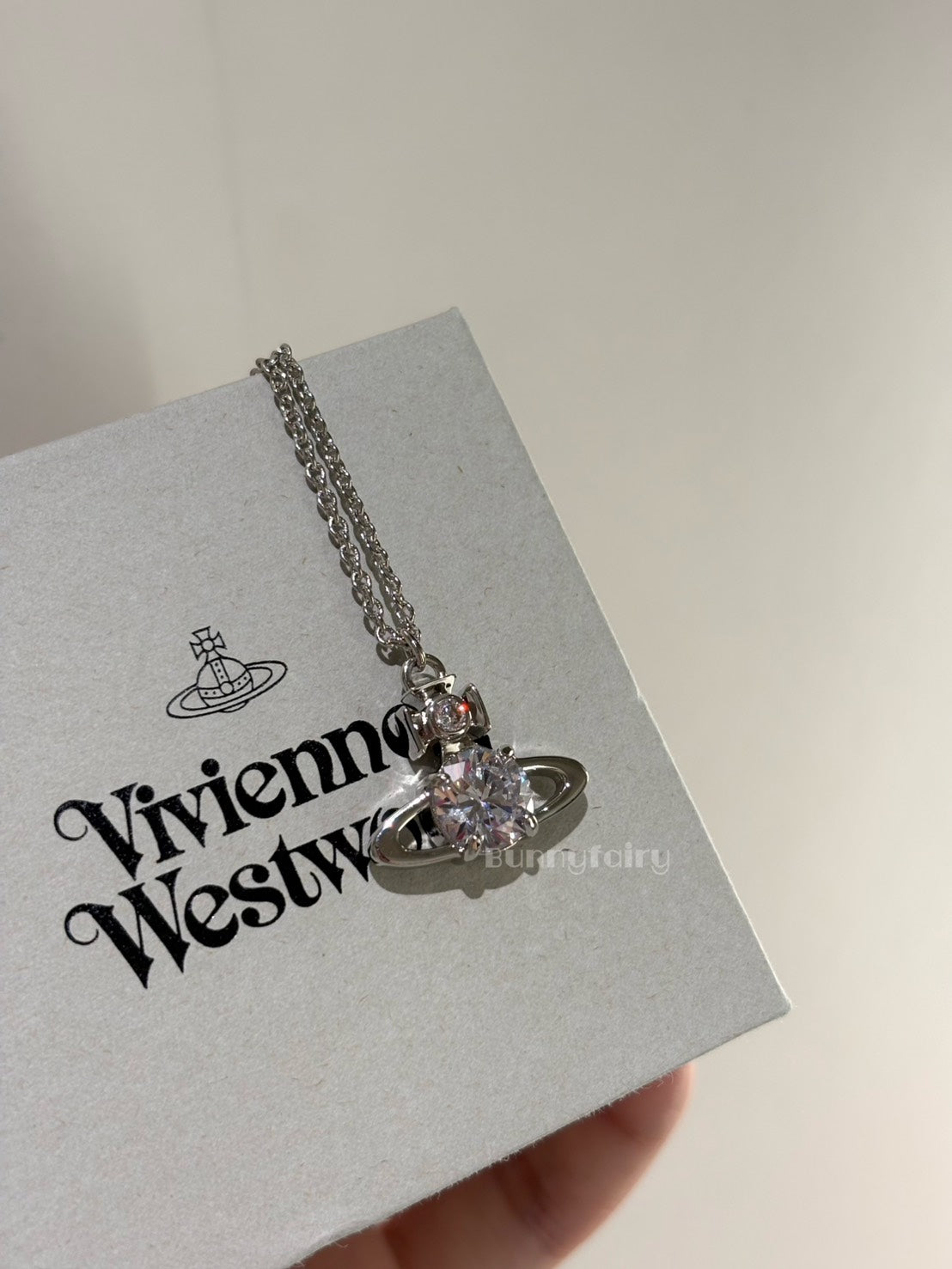 [預購] Vivienne Westwood Reina Large Necklace 大號白鑽Reina項鍊