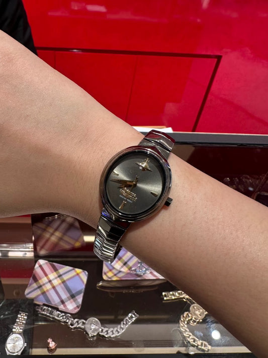 [預購] Vivienne Westwood Amour Watch 蛇骨手錶 槍色