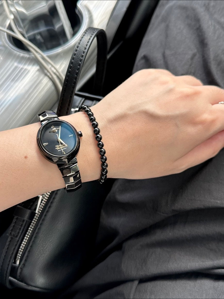 [預購] Vivienne Westwood Amour Watch 蛇骨手錶 槍色