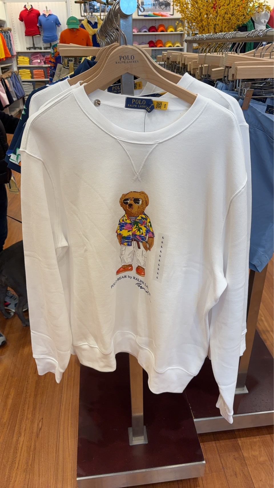 [購買請私訊] Polo Ralph Lauren 海灘俱樂部熊圖案圓領衛衣