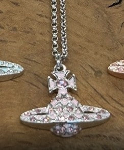[現貨] Vivienne Westwood 粉色小土星項鍊