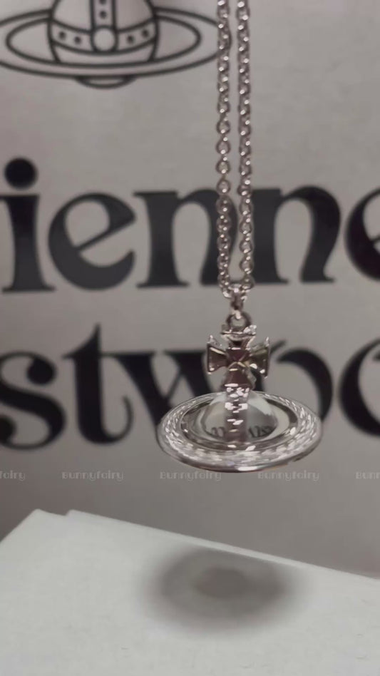 [預購] Vivienne Westwood Pina Small Orb PendantPina白鑽orb項鏈